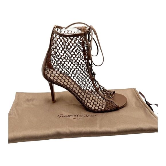 Gianvito Rossi Cage Mesh Booties - Picture 5 of 10